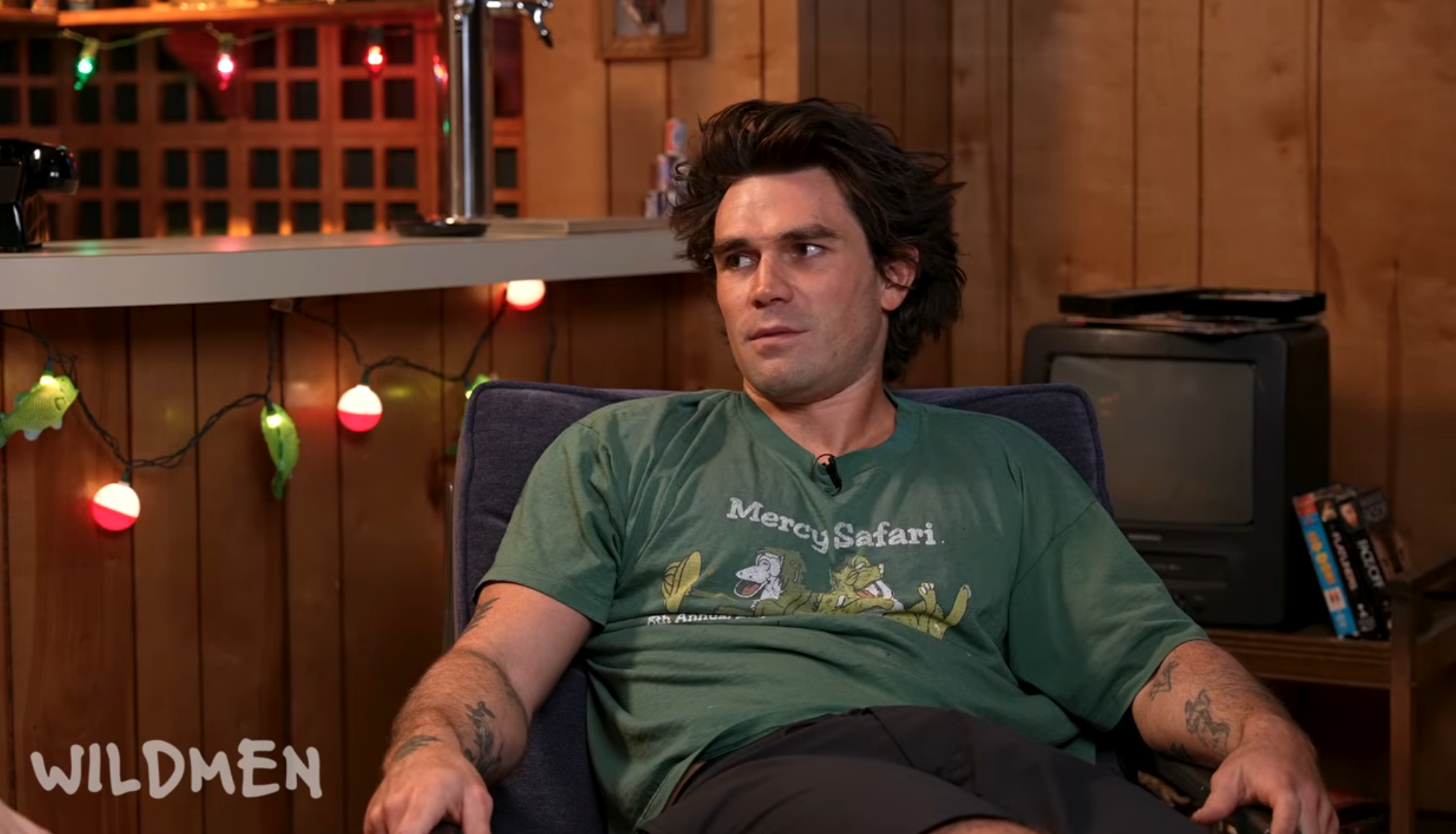 KJ speaking on a podcast
