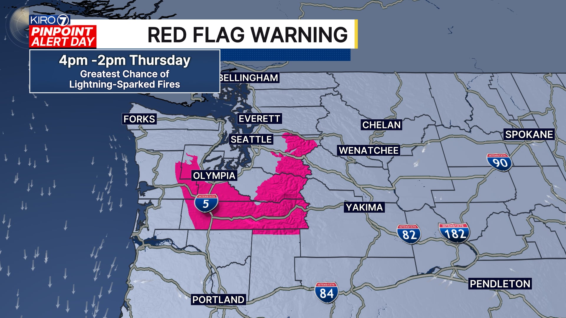 Pinpoint Alert Day: Peak heat of the year for many, Red Flag Warning in effect