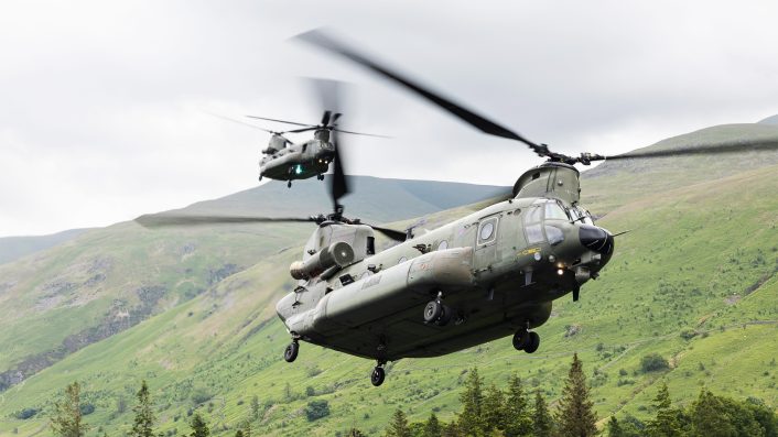 New RAF H-47ER Chinooks Revealed Sporting 160th SOAR Style Black Paint Scheme