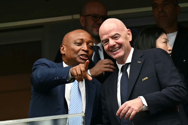 Patrice Motsepe (left) said Gianni Infantino had remained loyal to Africa