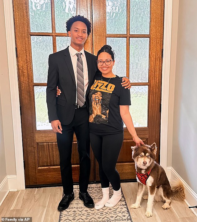 Wells with his mother, Christine. She said of her son, 'He had a way of making people feel seen, welcomed and valued. He could lift your confidence with just a few words and make you feel like you belong'