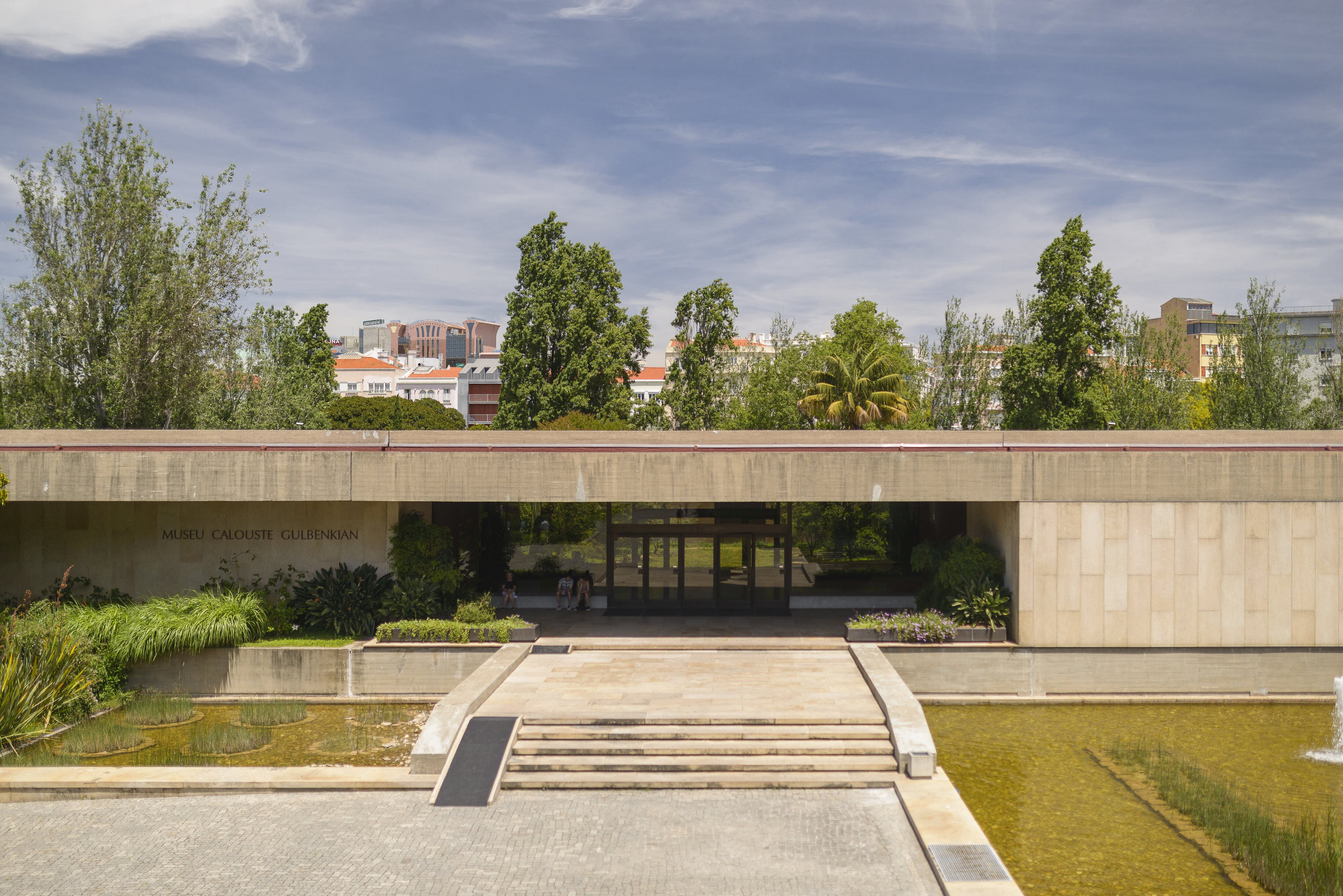 The entrance to the Gulbenkian Museum in Lisbon.