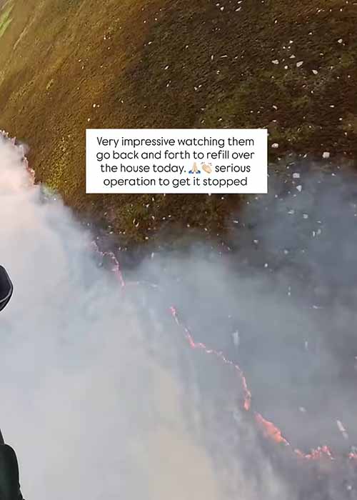 Roz Purcell's scary update as wildfires rage in her area