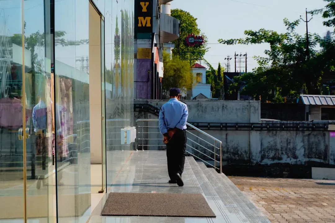 The entrance used to be a doorway. Now it's a psychological buffer. (Image Credits: Unsplash)