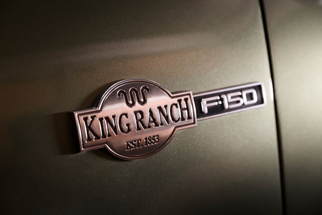 Ford King Ranch badge closeup