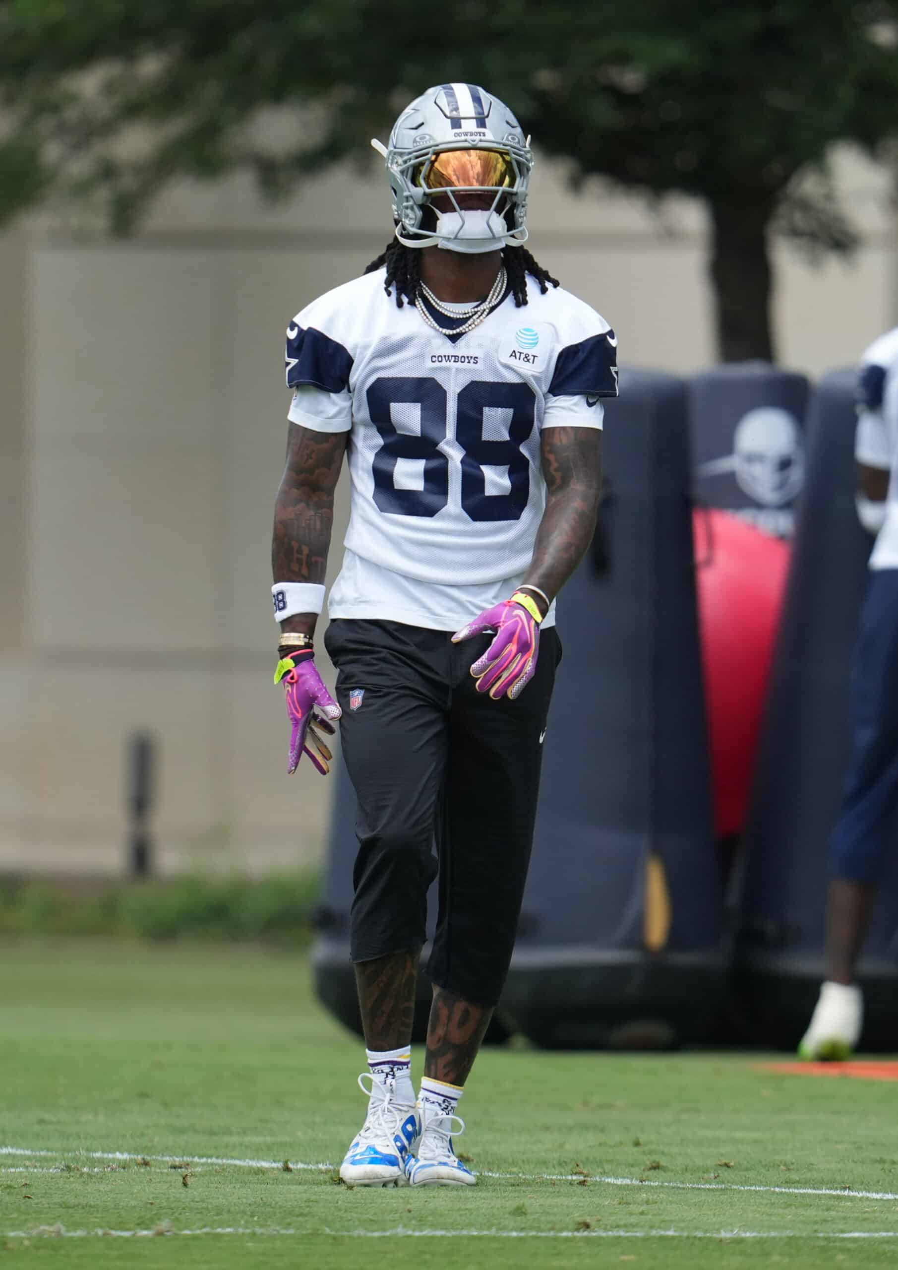 Jun 16, 2026; Dallas, TX, USA; Dallas Cowboys wide receiver Ceedee Lamb (88) goes through a drill during practice at the Ford Center at the Star Training Facility in Frisco, Texas. Mandatory Credit: Chris Jones-Imagn Images