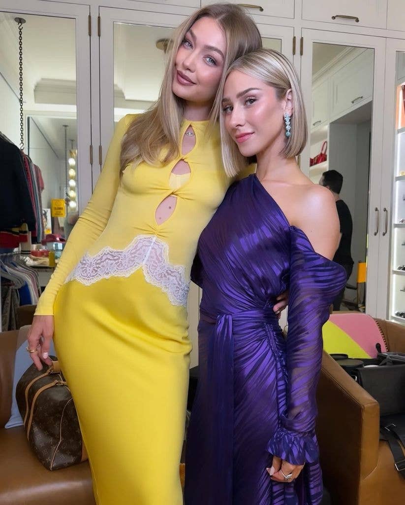 Gigi Hadid wore a cut-out dress by Christopher Esber