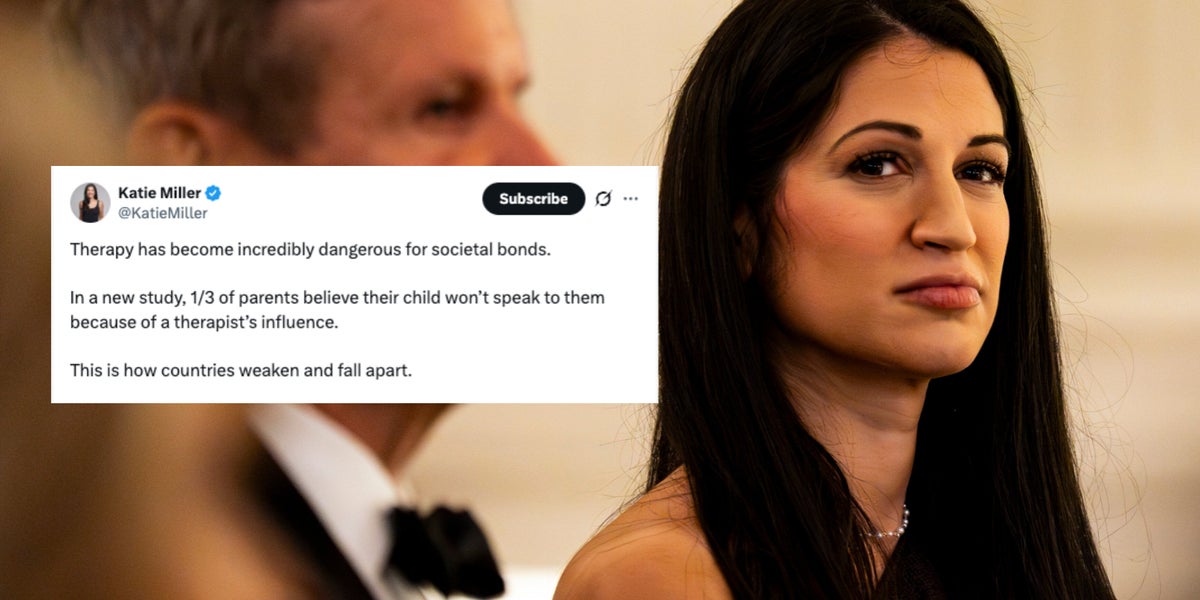 Katie Miller just slammed therapy in a bizarre Roman Empire-related post