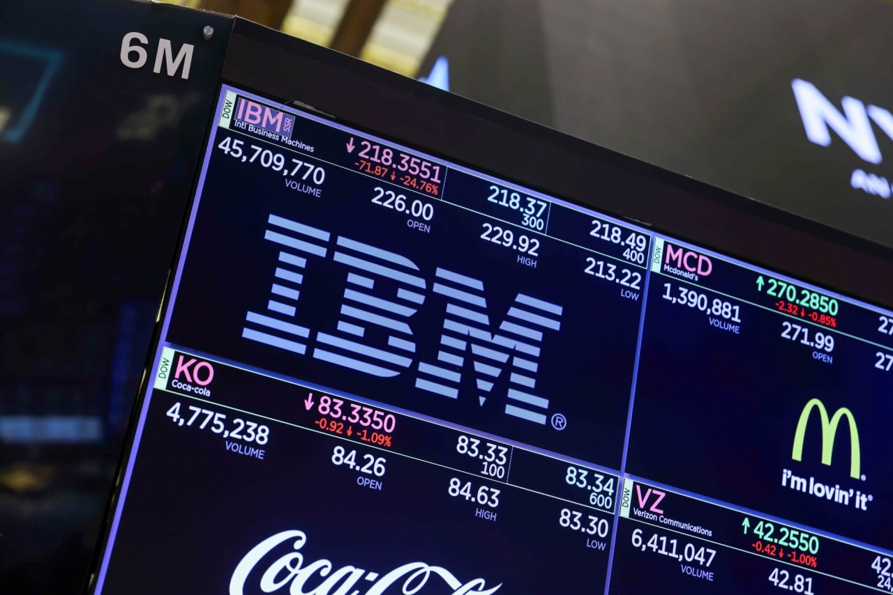 IBM lowers its growth outlook as sales of data center mainframes sink 42%