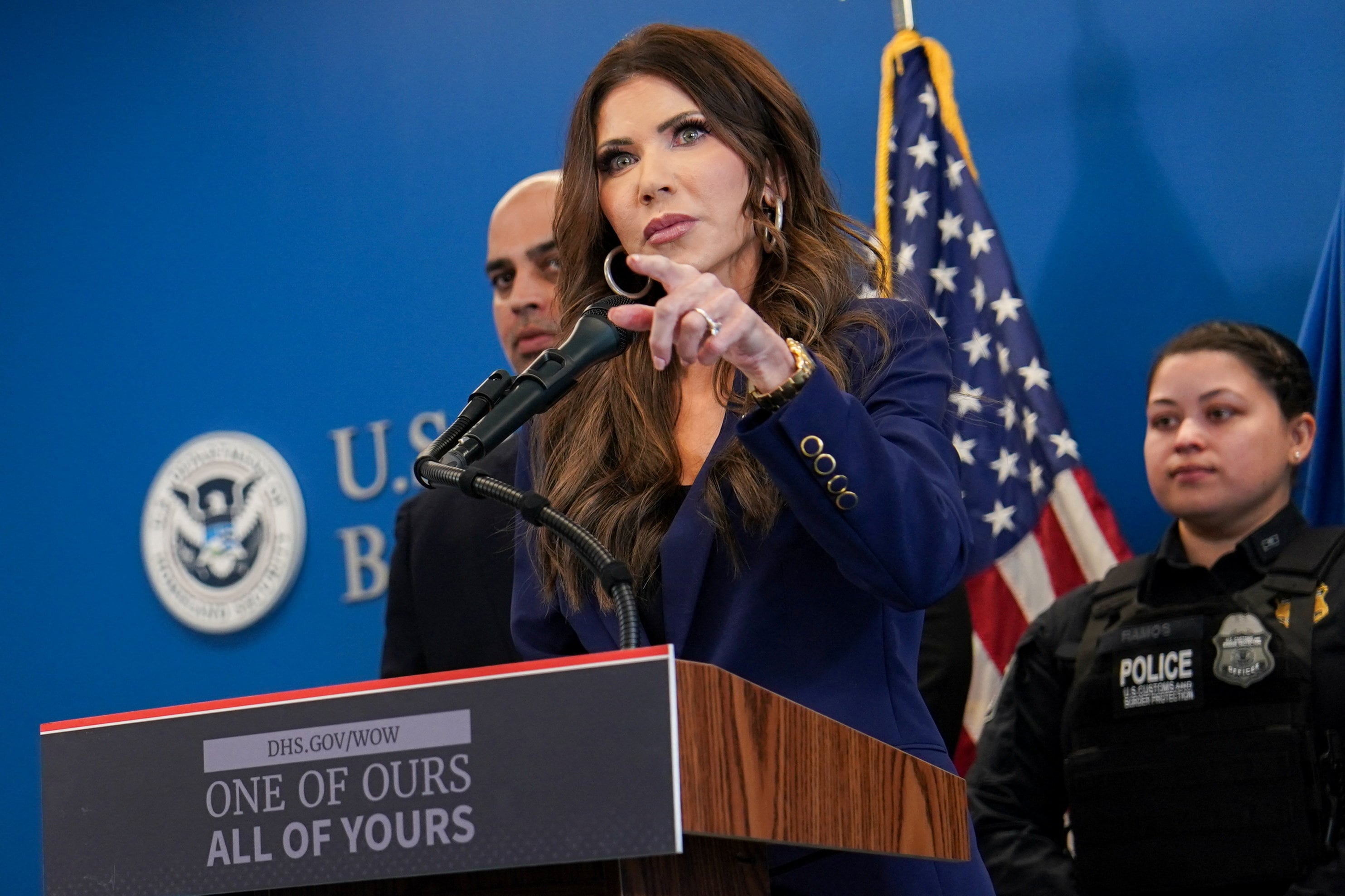Noem demoted Bovino over the backlash to the slayings before he retired in March. / David Dee Delgado / REUTERS