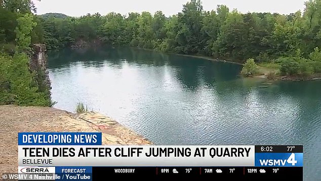According to witnesses, Marsch jumped from the cliff with three of his teenage friends. After emerging from the water, they noticed he was unresponsive