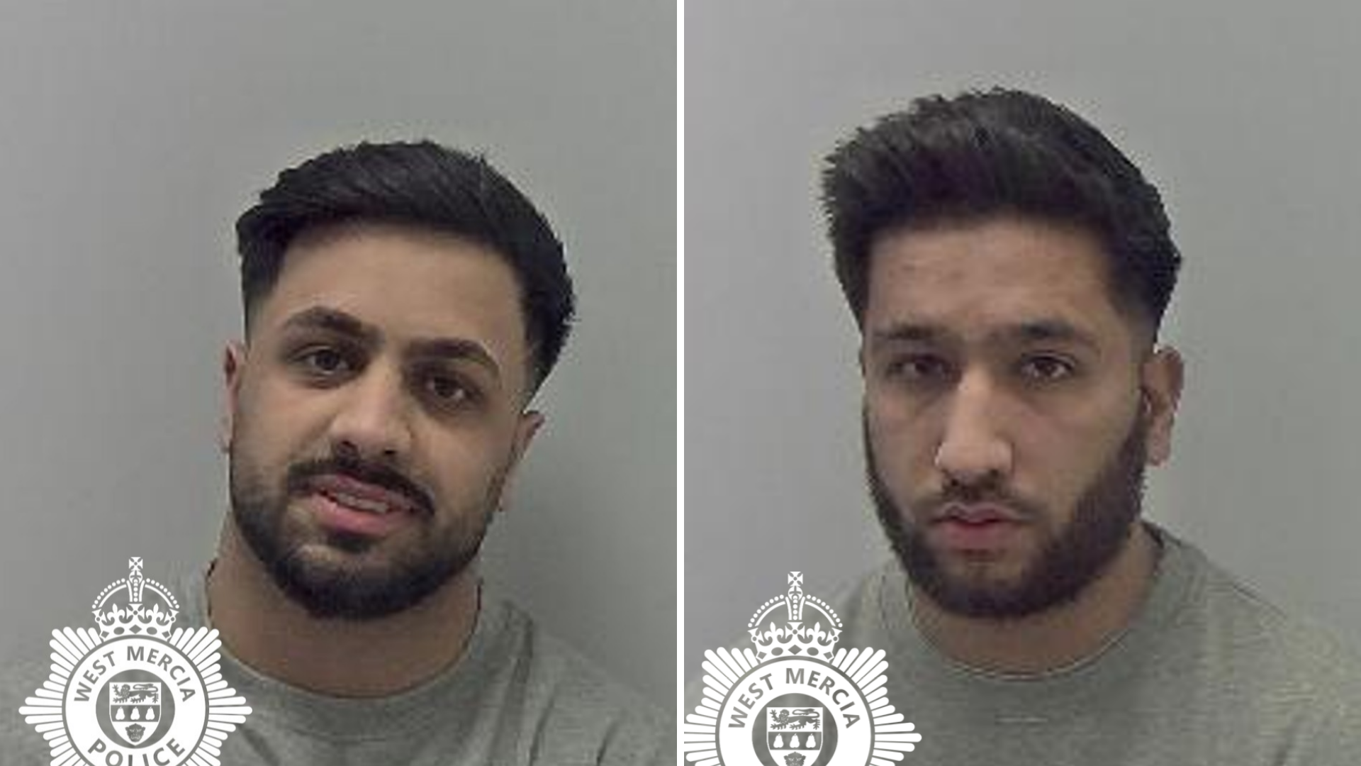 Shayyan Hussain (left) and Ehteshan Hussain had "leading operational roles" in the crime, the court heard