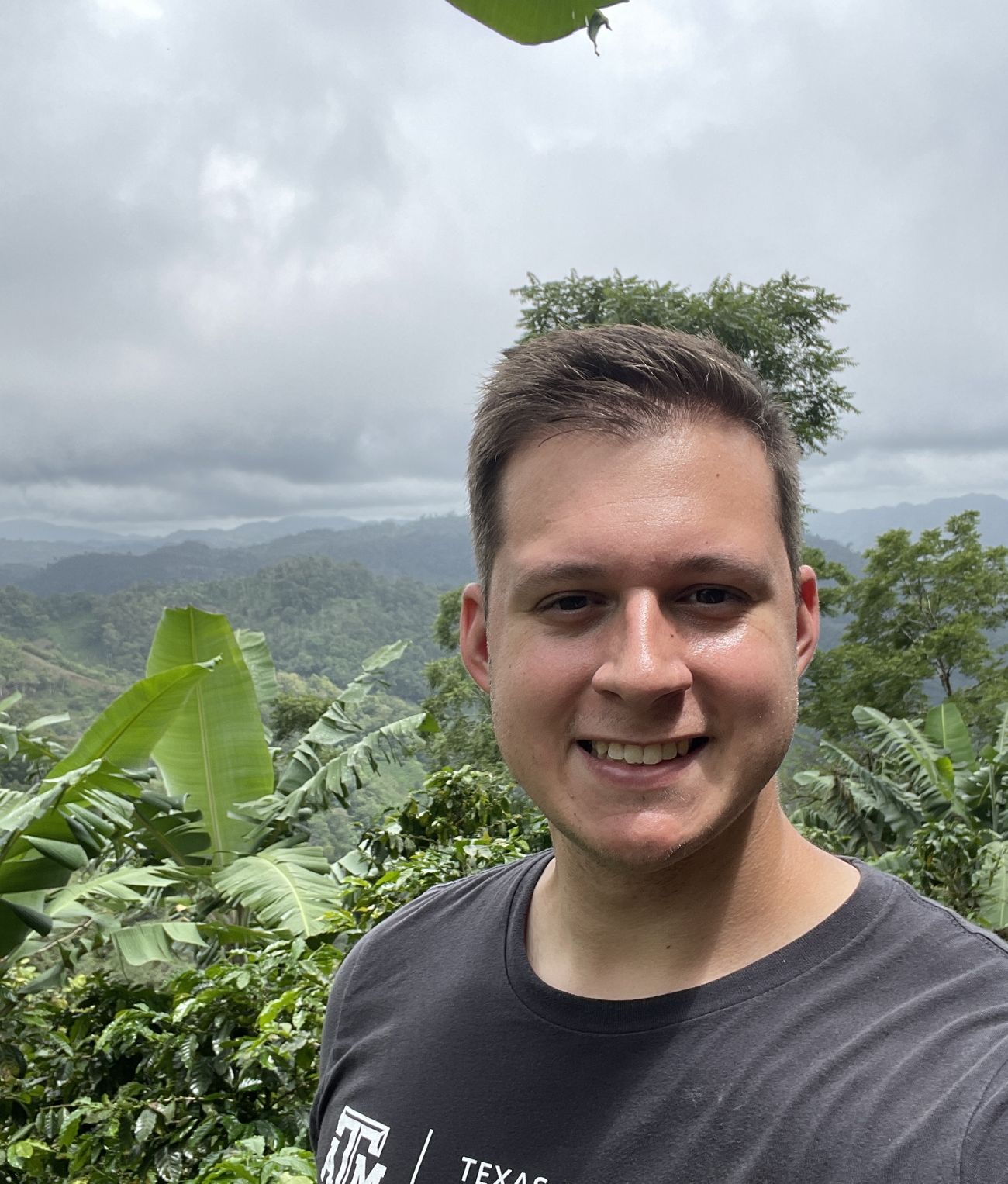 Archaeobotanist Kevin Wann in the field