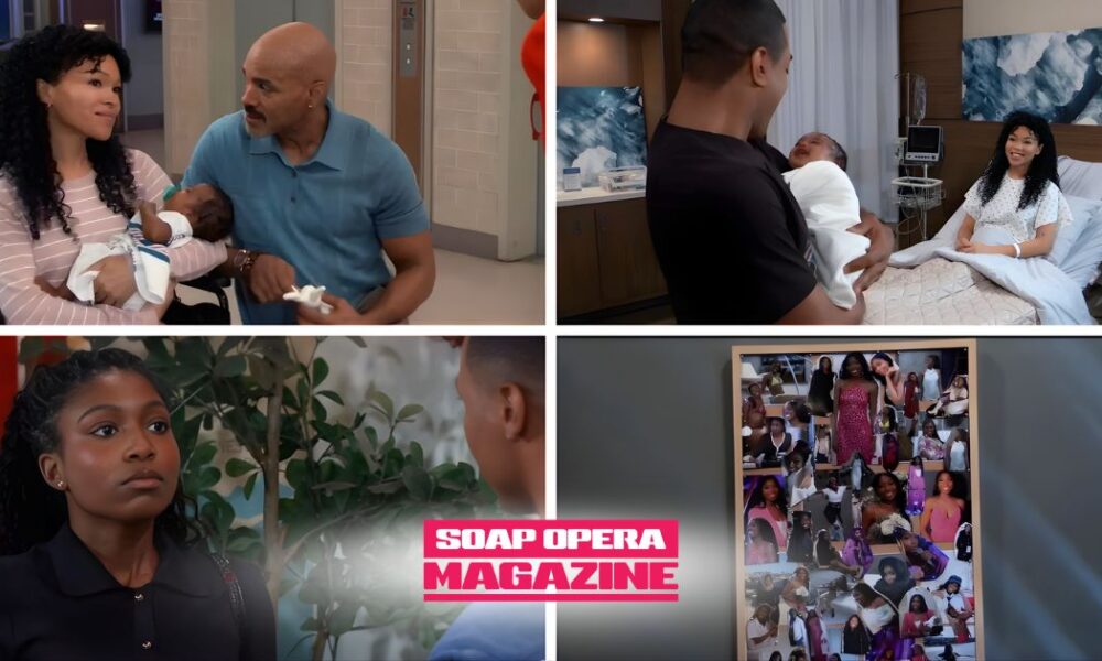 General Hospital's Portia Robinson is living her happiest moment while a stalker closes in on Trina Robinson