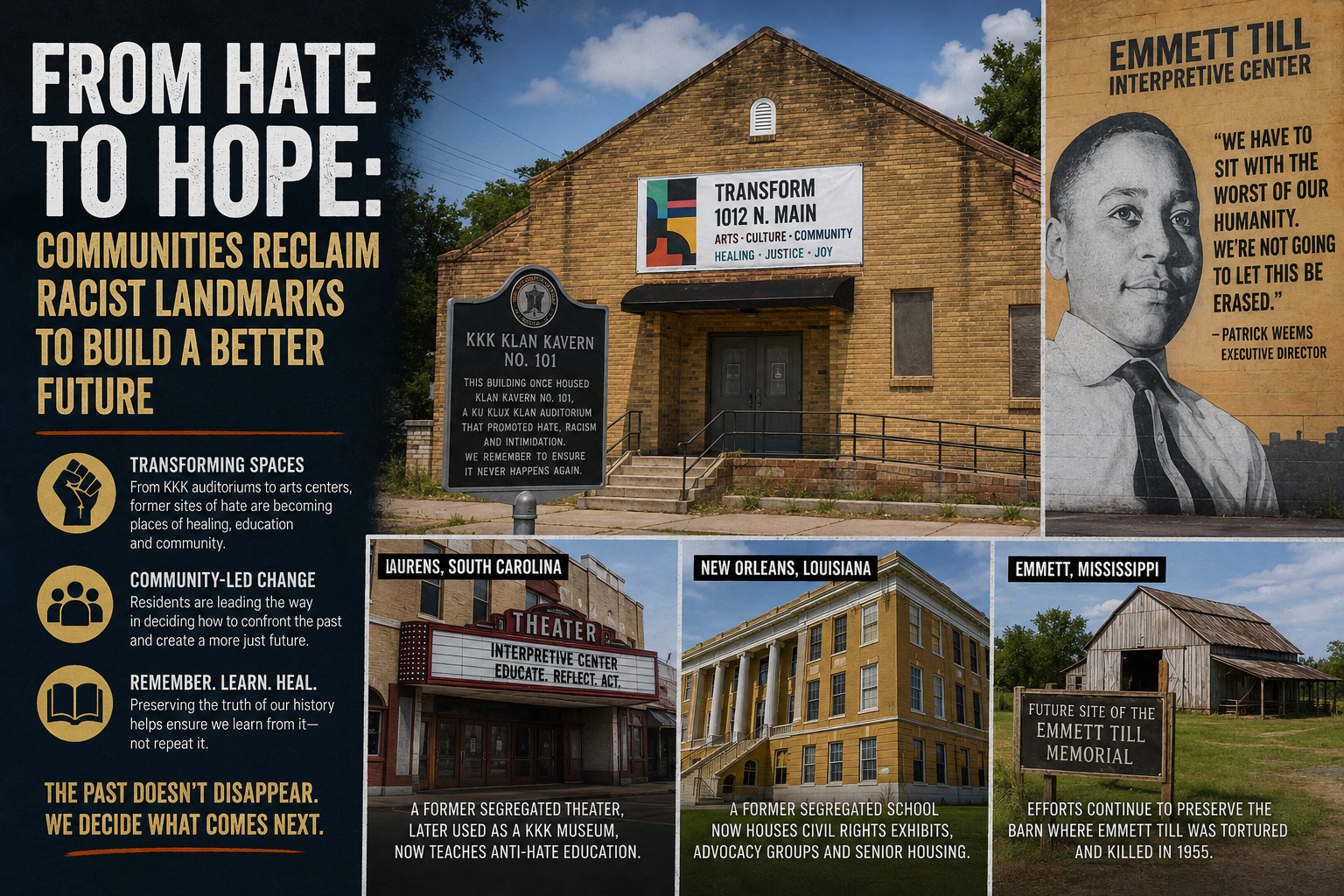 Texas community reclaims former KKK hall as a new civic space