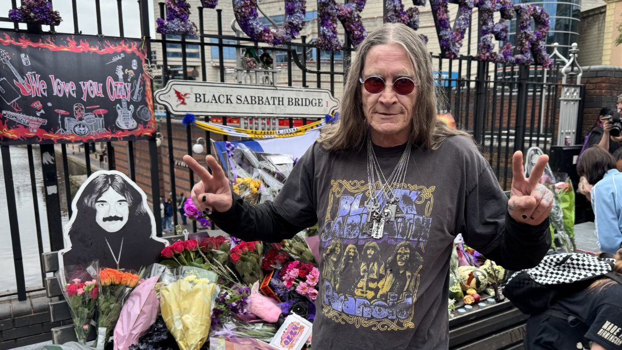 Ozzy look-a-like Gary Fielding travelled from Hull for Ozzy Day. He is a big fan of Osbourne, but says "I don't look like Ozzy, Ozzy looks like me!"