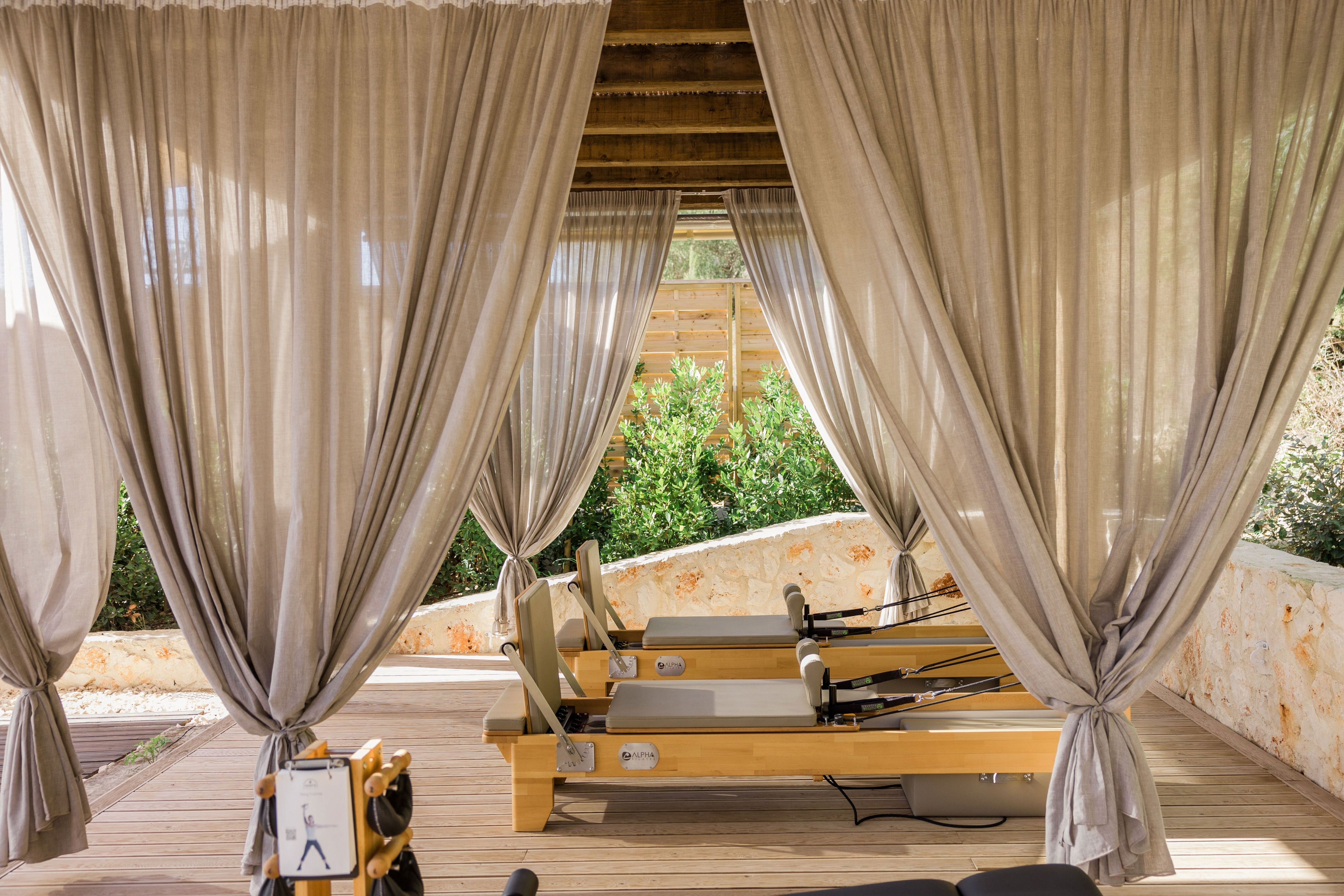 There are daily reformer Pilates lessons at Eliamos (Eliamos Villas Hotel & Spa)