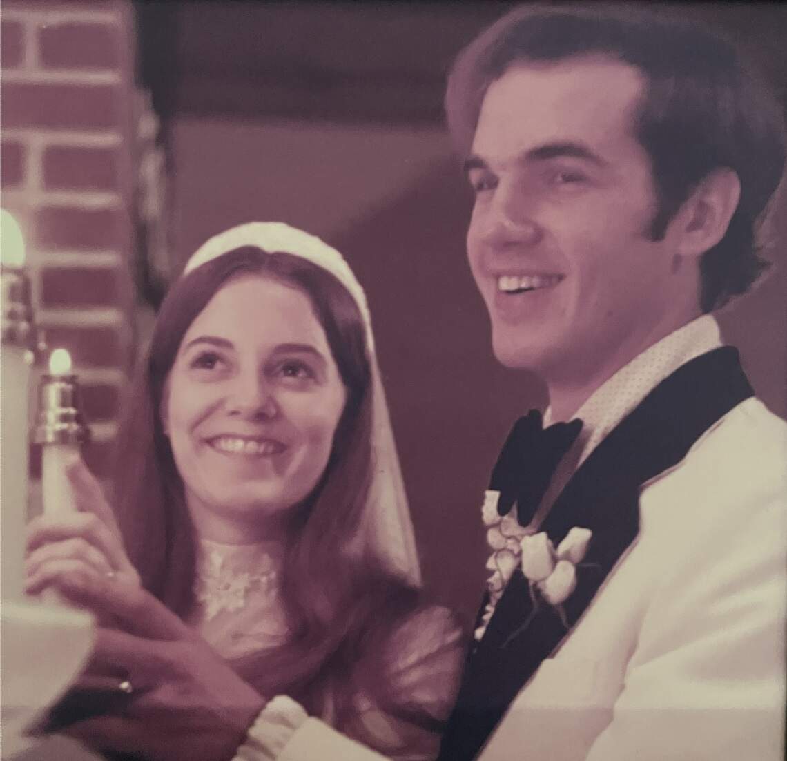 Marsha Costigan, of south Charlotte, is pictured in a wedding photo with her husband, Michael. She plans to use Earth Funeral’s human composting services for his end-of-life care.