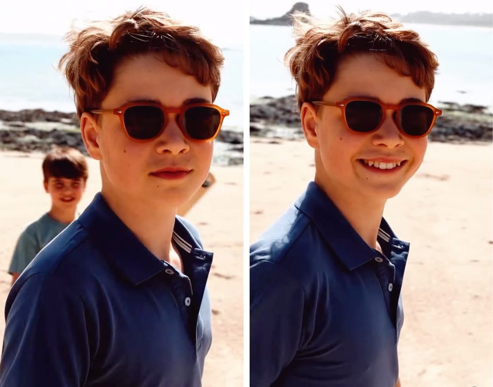 Prince George is seen at the beach in a video shared by the Prince and Princess of Wales to mark his 13th birthday