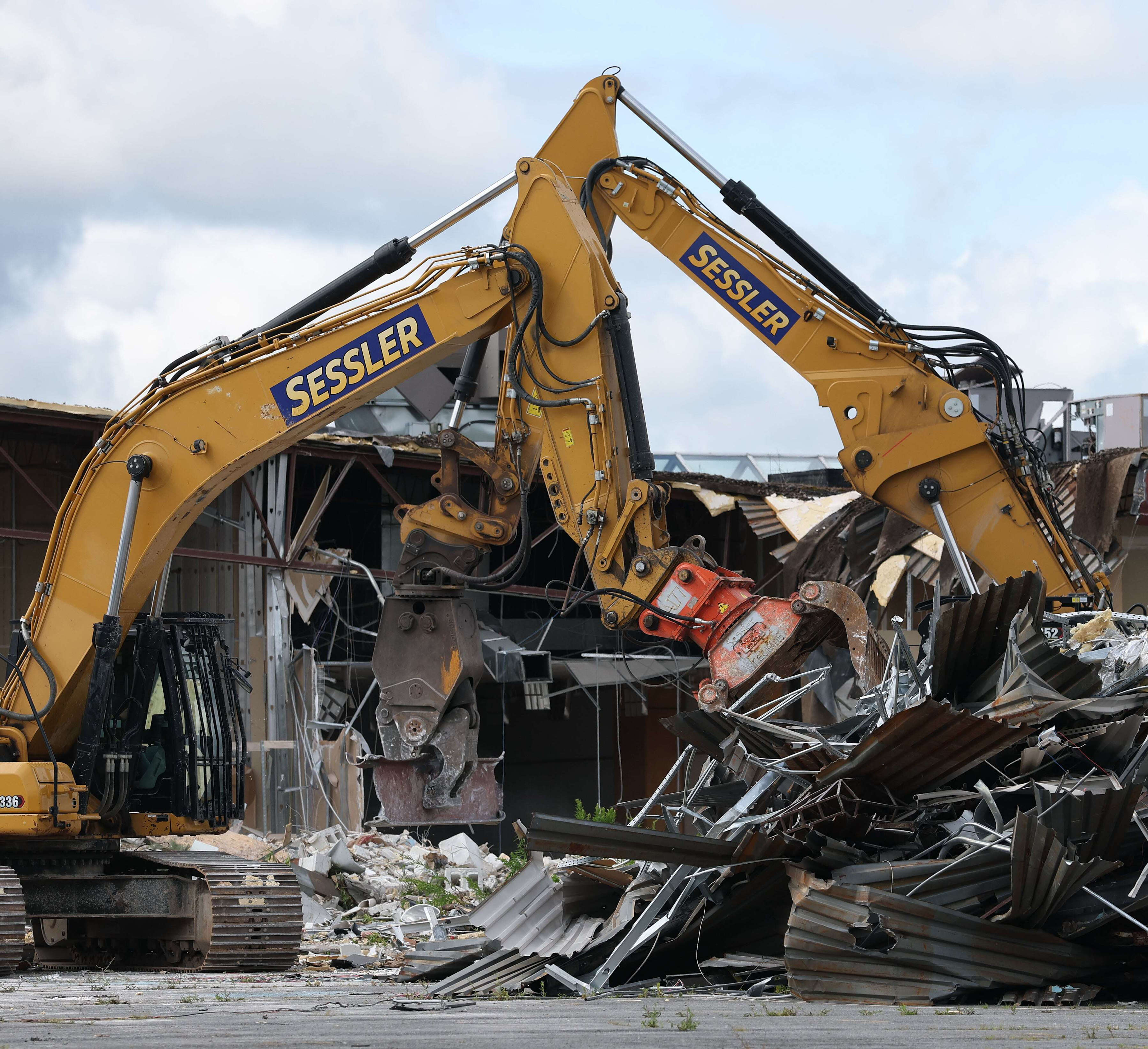 Demolition has started at the Great Northern Mall Wednesday July 22, 2026. Sessler Wrecking, a demolition contractor based in Waterloo, started to demolish the mall in preparation for the sites redevelopment. Dennis Nett | dnett@syracuse.com