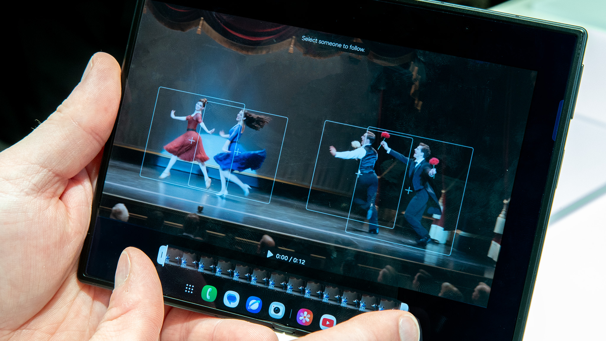 Editing videos on a Samsung Galaxy Z Fold 8