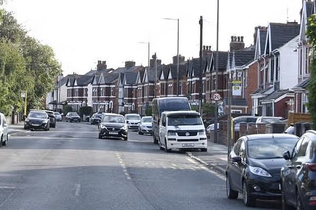Pictured is a general view of Brownmoor Lane. Reuben Reynolds was found face down in the garden pond of a property on this street