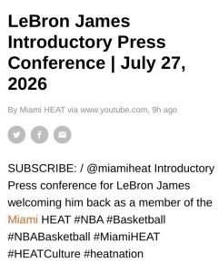 That Deleted Miami Heat Livestream Says More About LeBron James Than Rich Paul Did