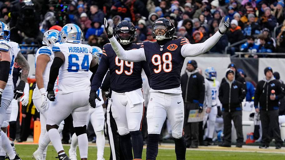 Montez Sweat celebrating a sack
