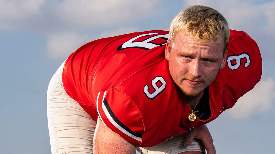 Center Grove’s Kobe Cherry poses for a photo.