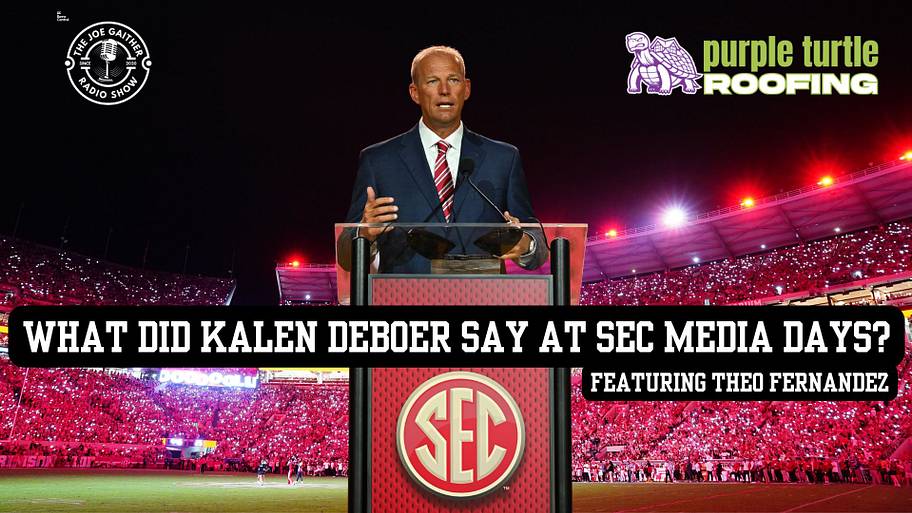 What did Kalen DeBoer say at SEC Media Days on The Joe Gaither Show