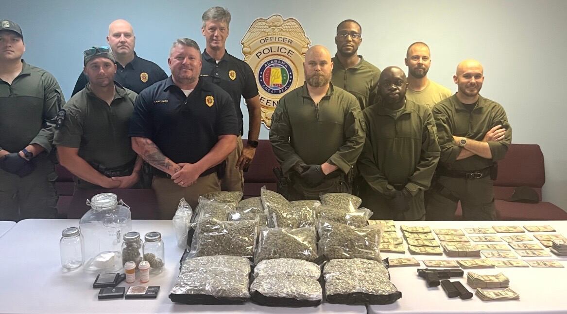 18 pounds of marijuana, $70,000 in cash seized in drug raid at south Alabama home