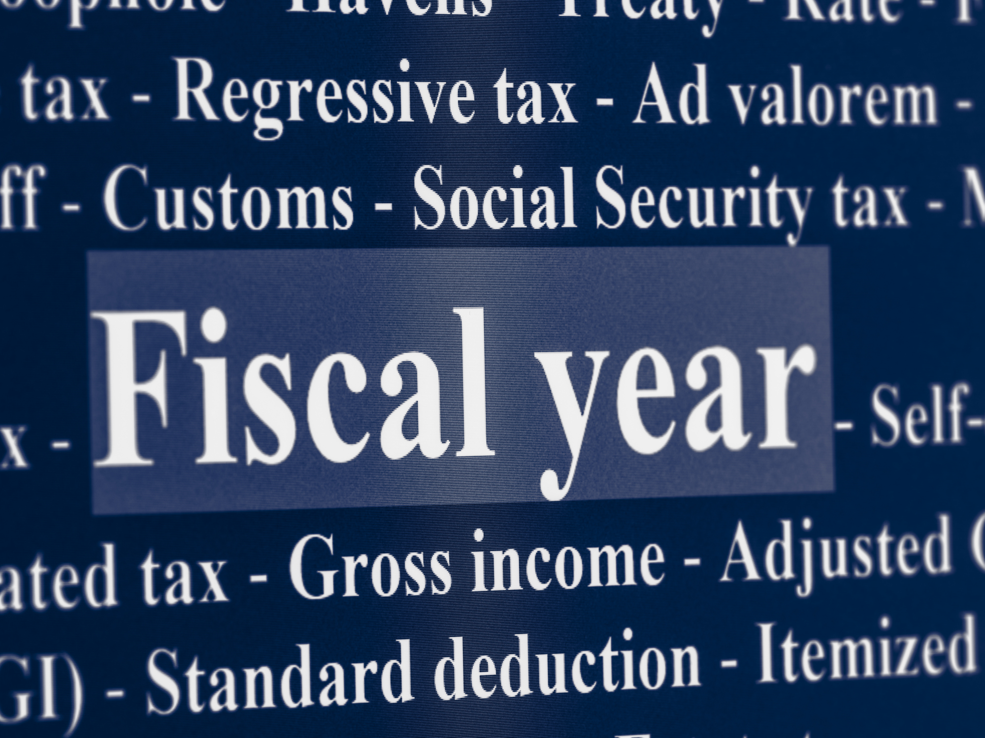List of terms related to the tax and fiscal system