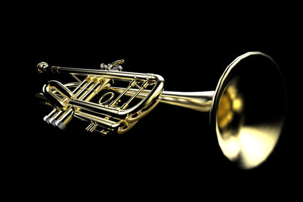 Trompette 3 tons Instruments à vent de musique pour enfants Jouet Or Trompette 3 tons Instruments à vent de musique pour enfants Jouet Or