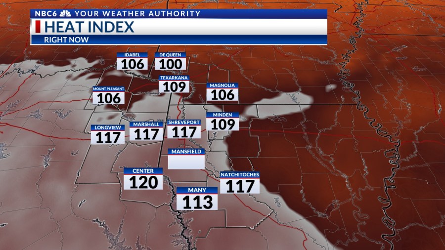Dangerously hot now, a little relief on Thursday