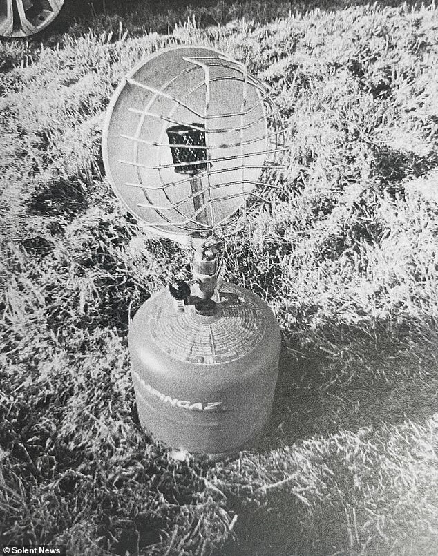 A picture of the heater the couple used was shown at the inquest on Wednesday. It was not designed to be used in enclosed spaces and they succumbed to the fumes from it