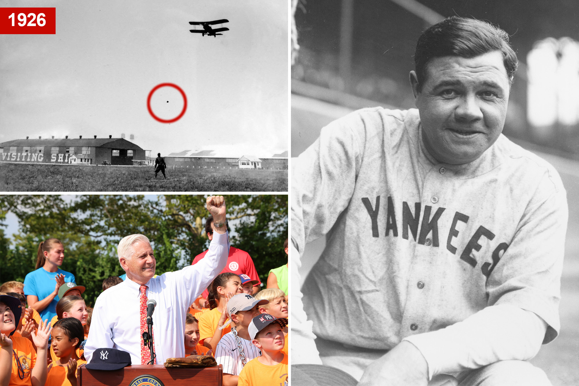Bruce Blakeman celebrates 100-year anniversary of Babe Ruth’s catch of ball dropped from airplane