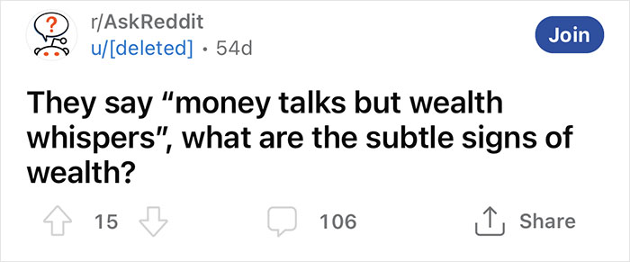 Wealth In The Details: 30 People Are Sharing Small Things That Give Away Someone Has Money