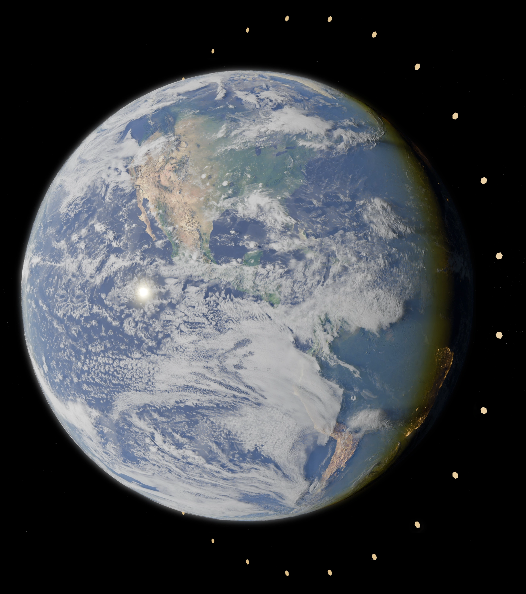 Earth Dyson Ring of AI data centers