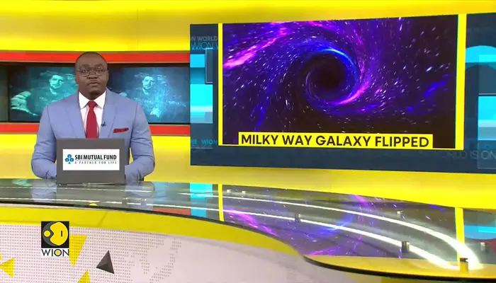 Cosmic gymnastics: Our Milky Way galaxy flipped on its side