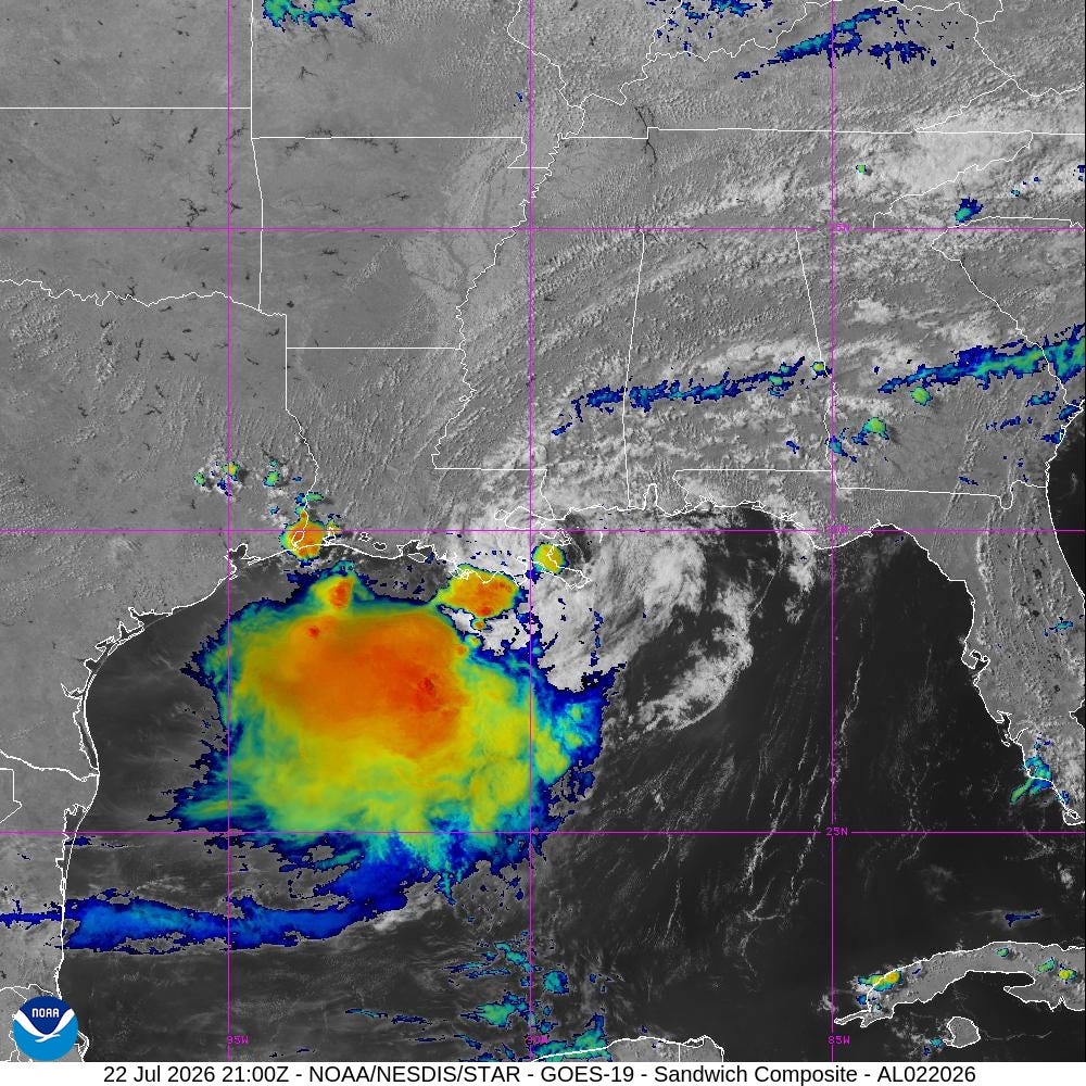 Tropical Storm Bertha makes landfall in Louisiana; Florida warnings dropped