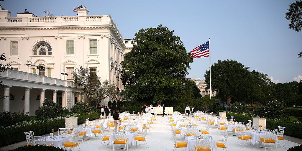 Trump installs a Thomas Jefferson statue in the Rose Garden