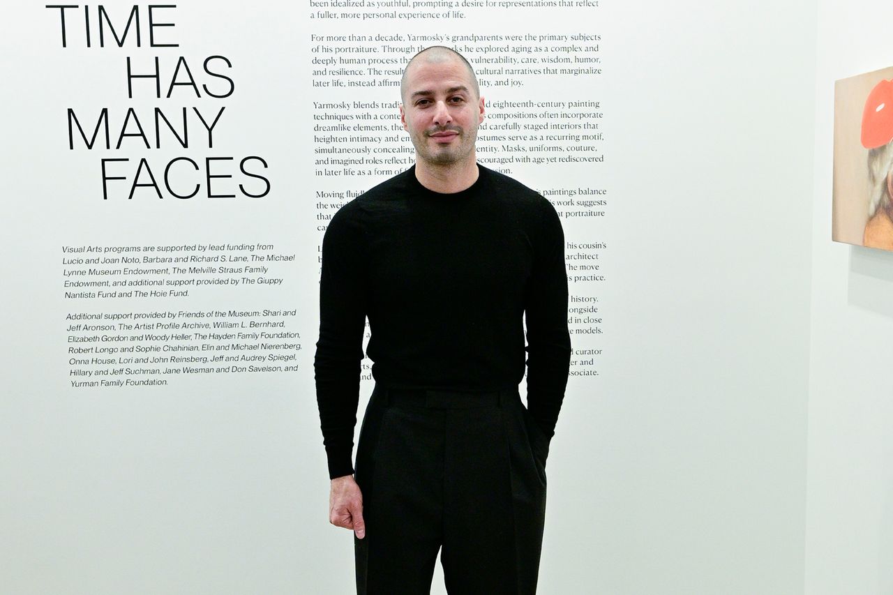 Jason Bard Yarmosky at his Exhibition Opening on January 24, 2026 in East Hampton, New York.