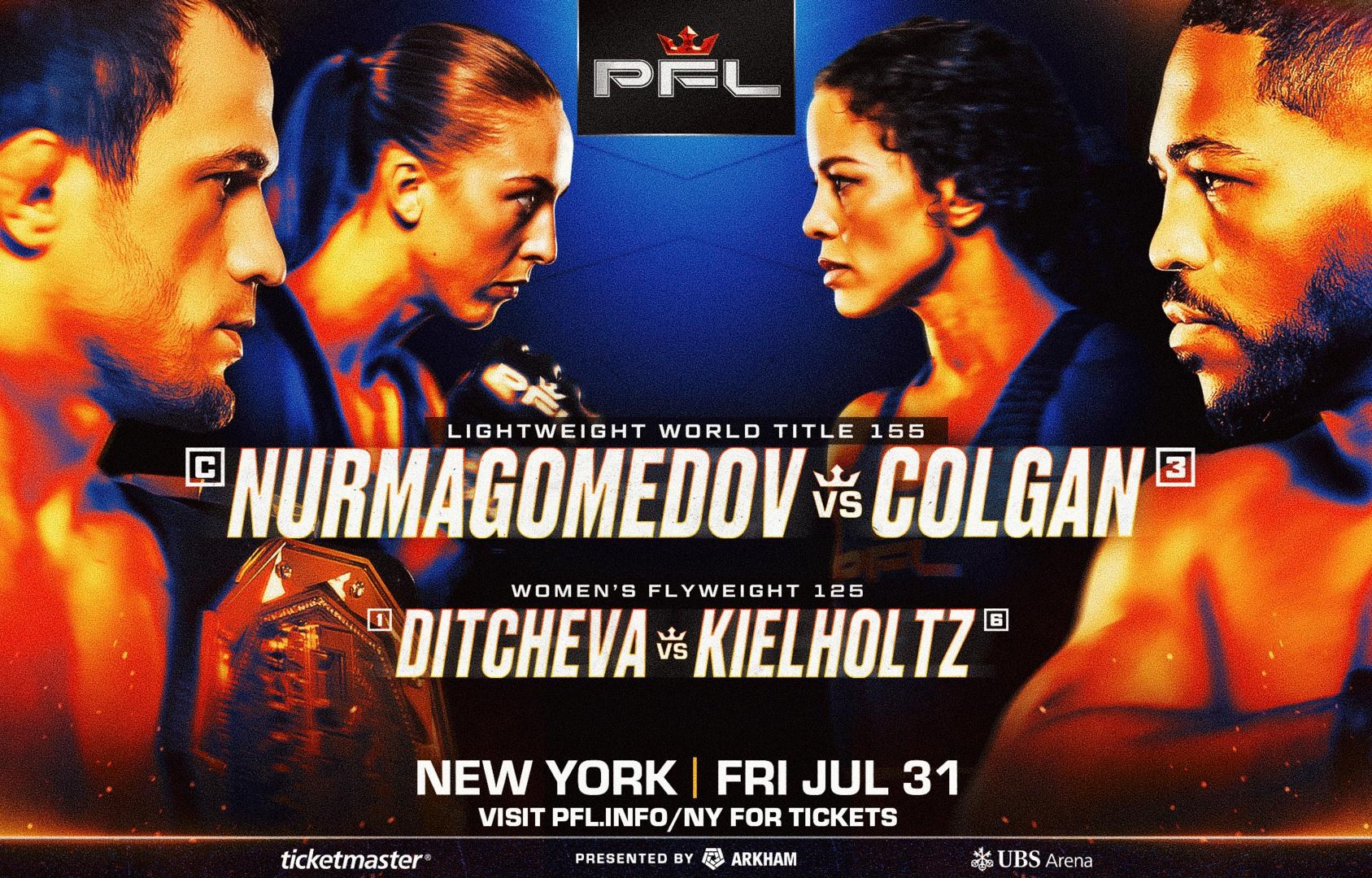 PFL New York full fight card, ESPN start time | Nurmagomedov vs. Colgan