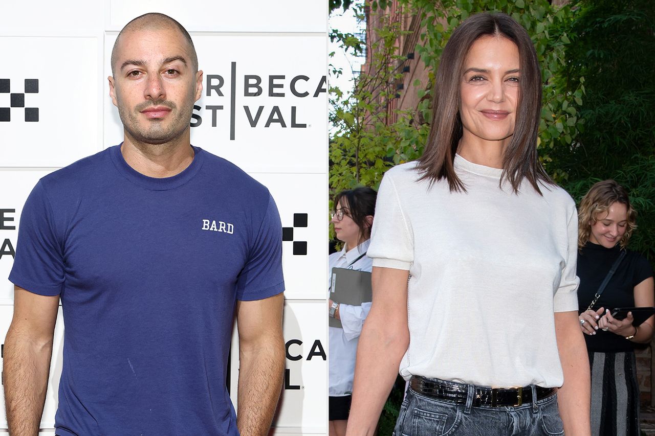 Jason Bard Yarmosky attends the 2026 Tribeca Festival Awards Night on June 11, 2026; Katie Holmes on June 05, 2026 in New York City.