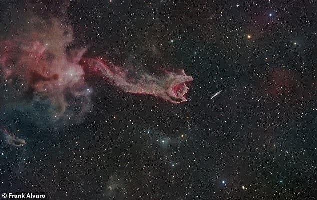 This image, which looks more like a mythical creature than a photo of the night sky, shows the star-making region within the Puppis constellation, which is about 1,300 light years from earth. Frank Alvaro titled it 'God's Hand' and it received an honourable mention in the Deep Sky category