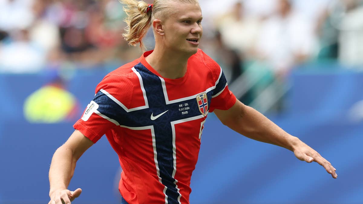 Erling Haaland celebrates 26th birthday on yacht wearing viking horns
