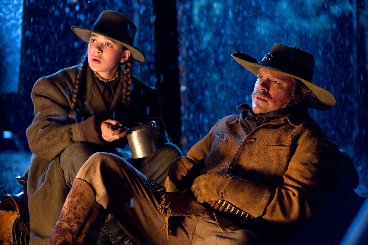 Hailee Steinfeld and Matt Damon in 'True Grit'