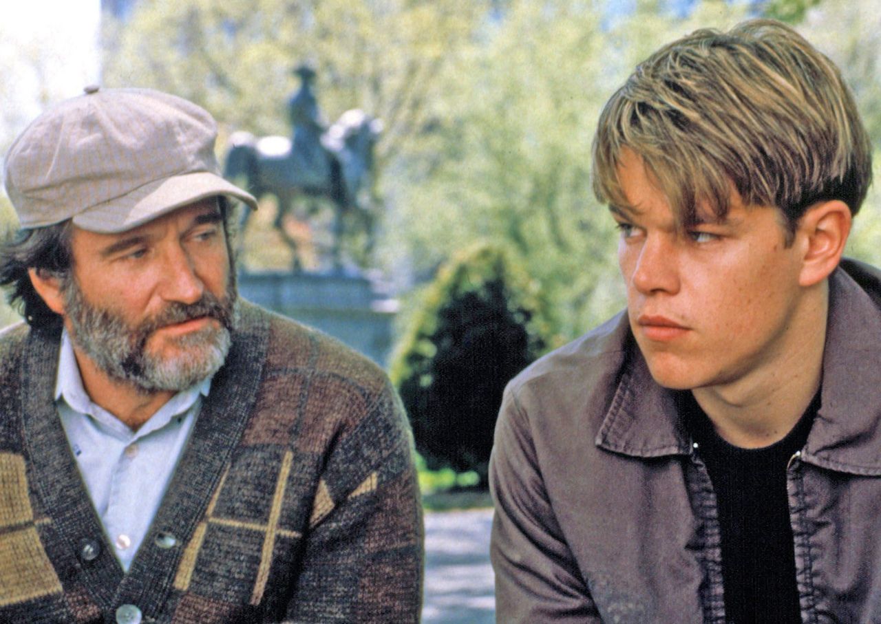 Robin Williams and Matt Damon in 'Good Will Hunting'
