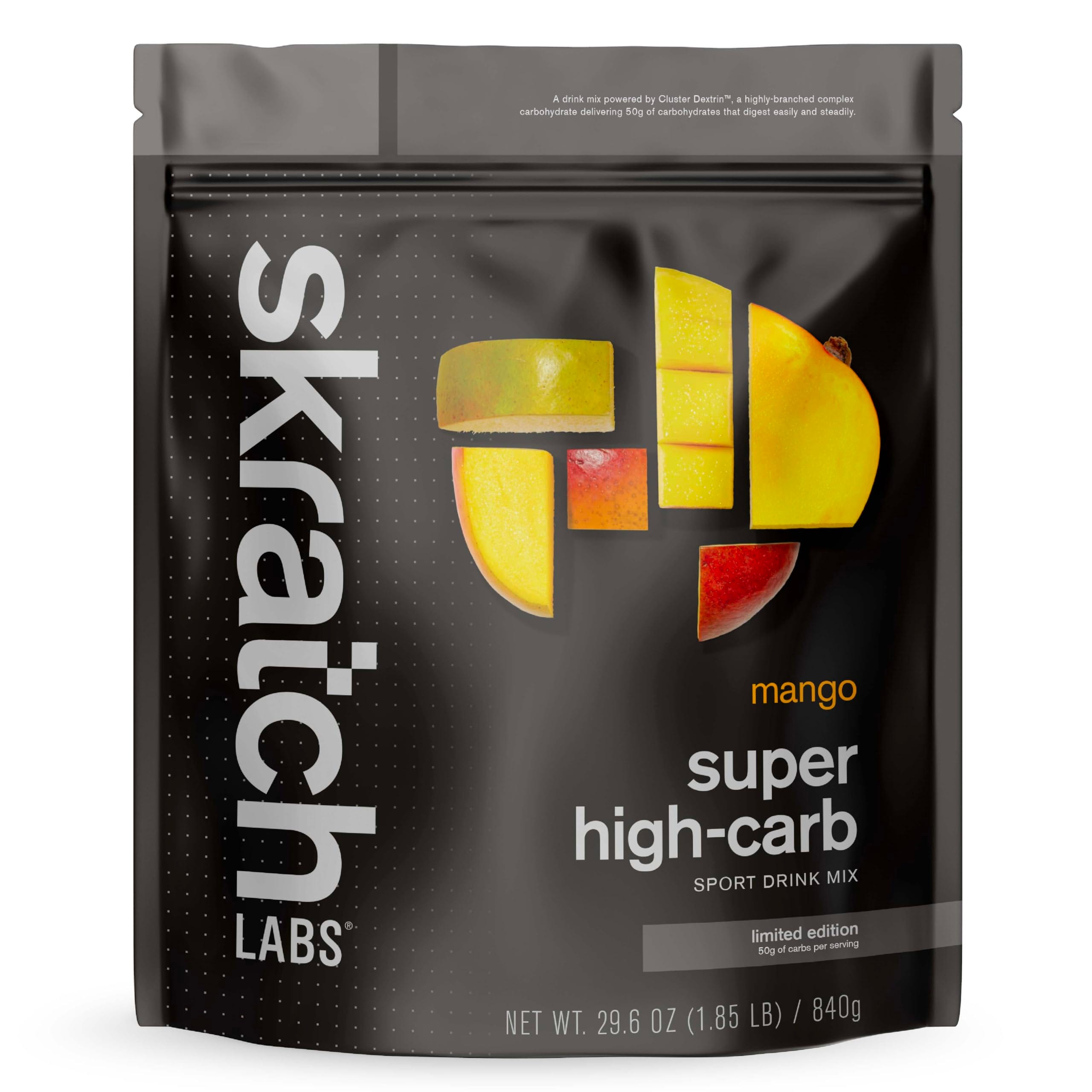 Skratch Labs Super High-Carb Hydration Powder, Mango, 16 Servings