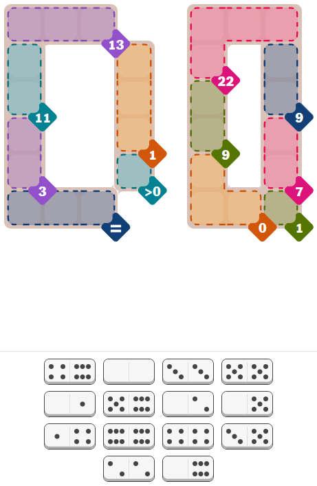 The New York Times Pips puzzle (hard) unsolved on Thursday, July 23, 2026